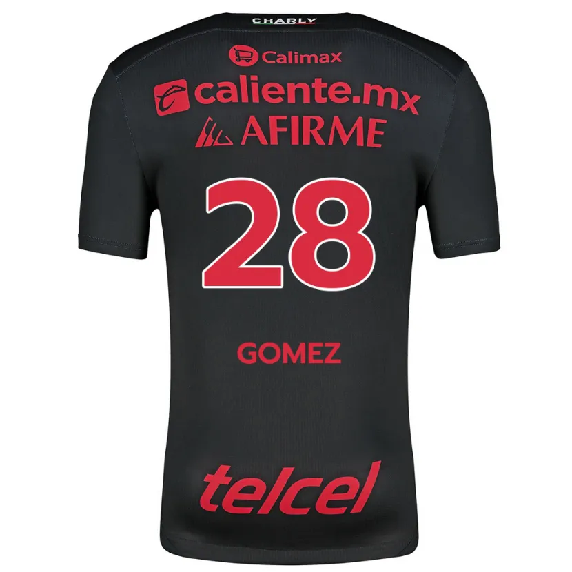 Danxen Bambino Maglia Alejandro Gómez #28 Nero Rosso Kit Gara Home 2024/25 Maglietta