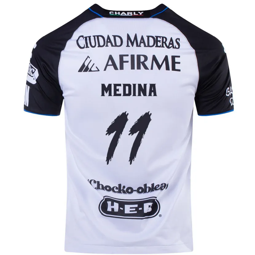 Danxen Bambino Maglia Alan Medina #11 Nero Blu Kit Gara Home 2024/25 Maglietta