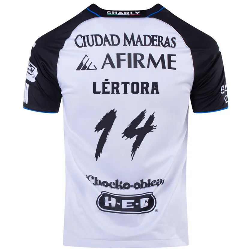 Danxen Bambino Maglia Federico Lértora #14 Nero Blu Kit Gara Home 2024/25 Maglietta