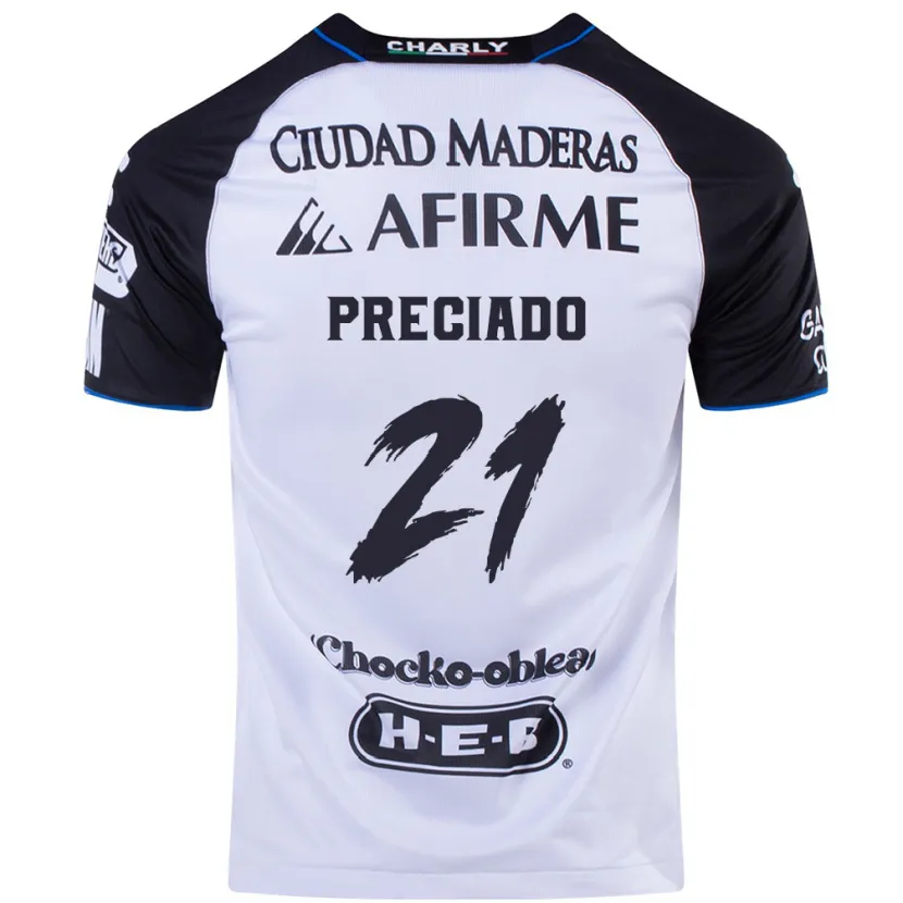 Danxen Bambino Maglia Ayrton Preciado #21 Nero Blu Kit Gara Home 2024/25 Maglietta