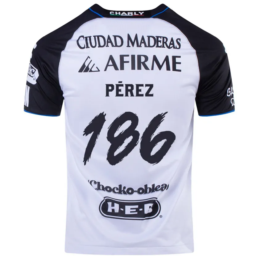 Danxen Bambino Maglia José Pérez #186 Nero Blu Kit Gara Home 2024/25 Maglietta