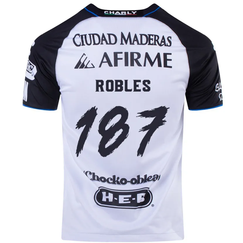 Danxen Bambino Maglia Juan Robles #187 Nero Blu Kit Gara Home 2024/25 Maglietta