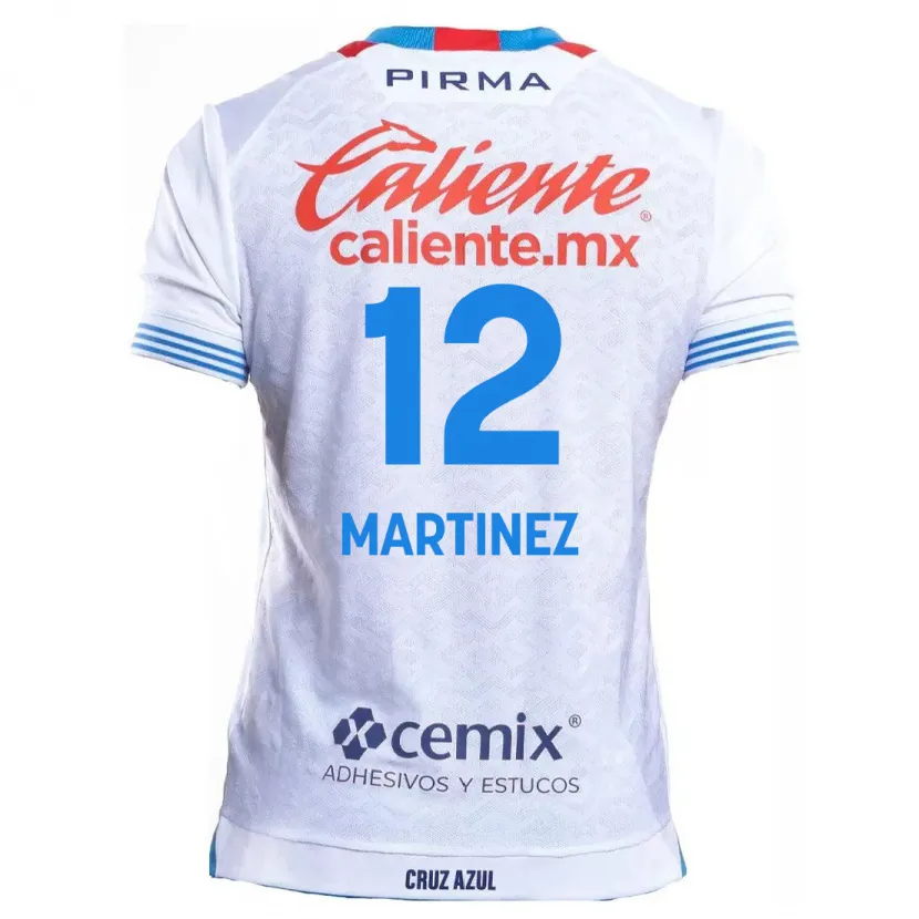 Danxen Bambino Maglia Jose Joaquin Martinez #12 Bianco Blu Kit Gara Away 2024/25 Maglietta