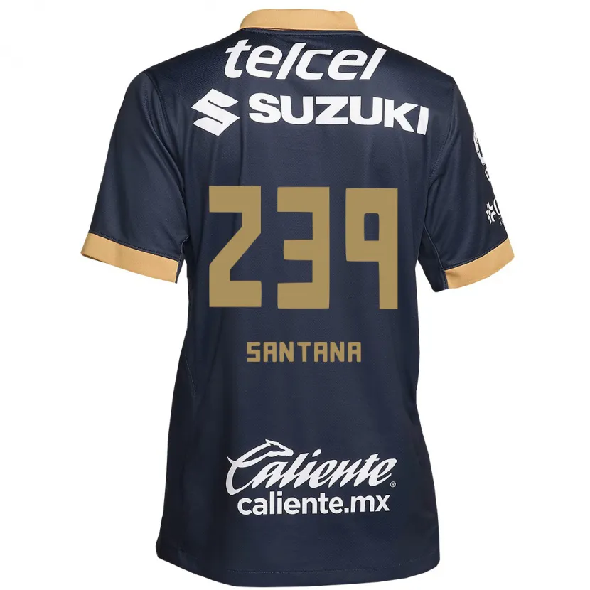 Danxen Bambino Maglia Guillermo Santana #239 Ossidiana Oro Bianco Kit Gara Away 2024/25 Maglietta