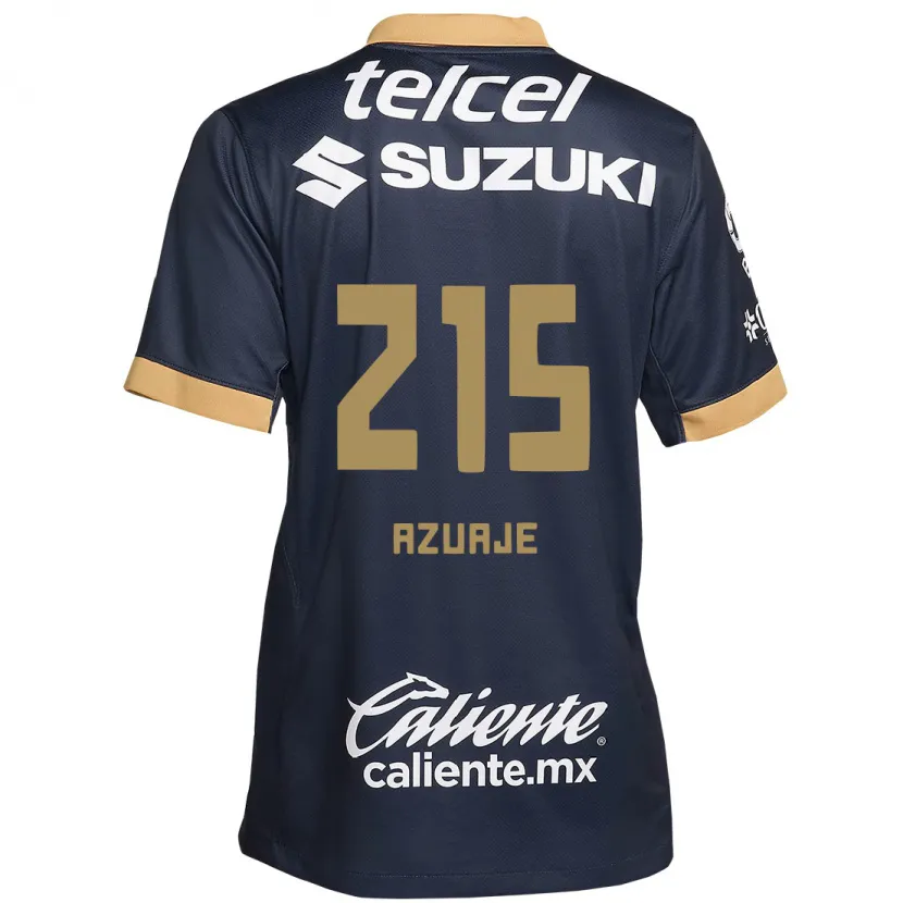 Danxen Bambino Maglia Ángel Azuaje #215 Ossidiana Oro Bianco Kit Gara Away 2024/25 Maglietta
