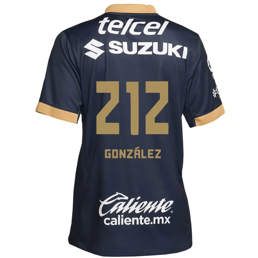 Danxen Bambino Maglia José González #212 Ossidiana Oro Bianco Kit Gara Away 2024/25 Maglietta