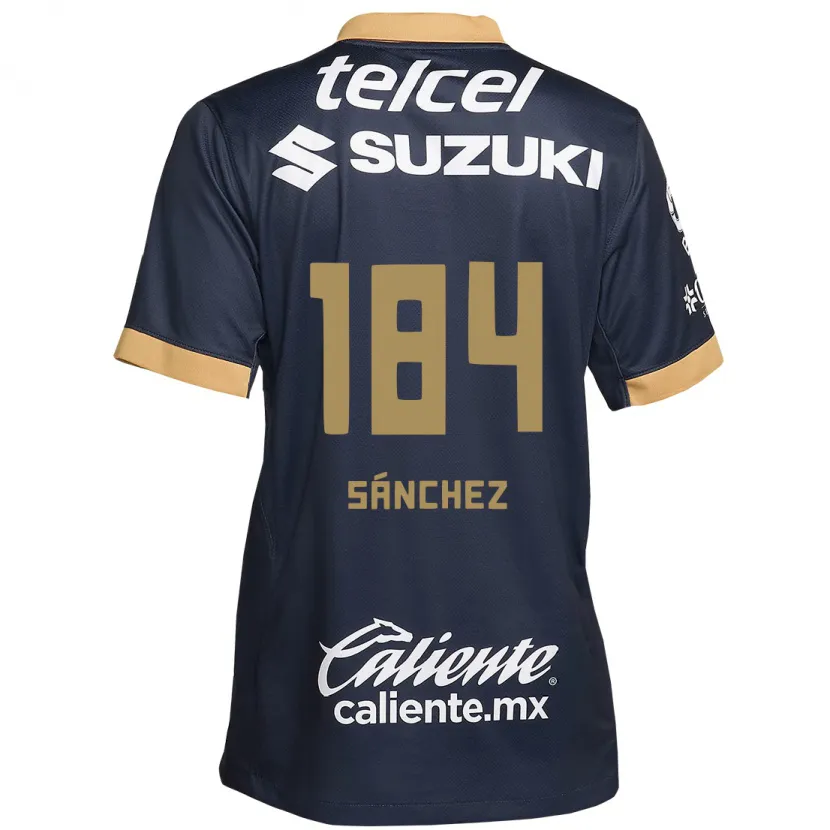 Danxen Bambino Maglia Manuel Sánchez #184 Ossidiana Oro Bianco Kit Gara Away 2024/25 Maglietta