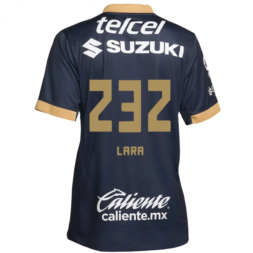 Danxen Bambino Maglia Pablo Lara #232 Ossidiana Oro Bianco Kit Gara Away 2024/25 Maglietta