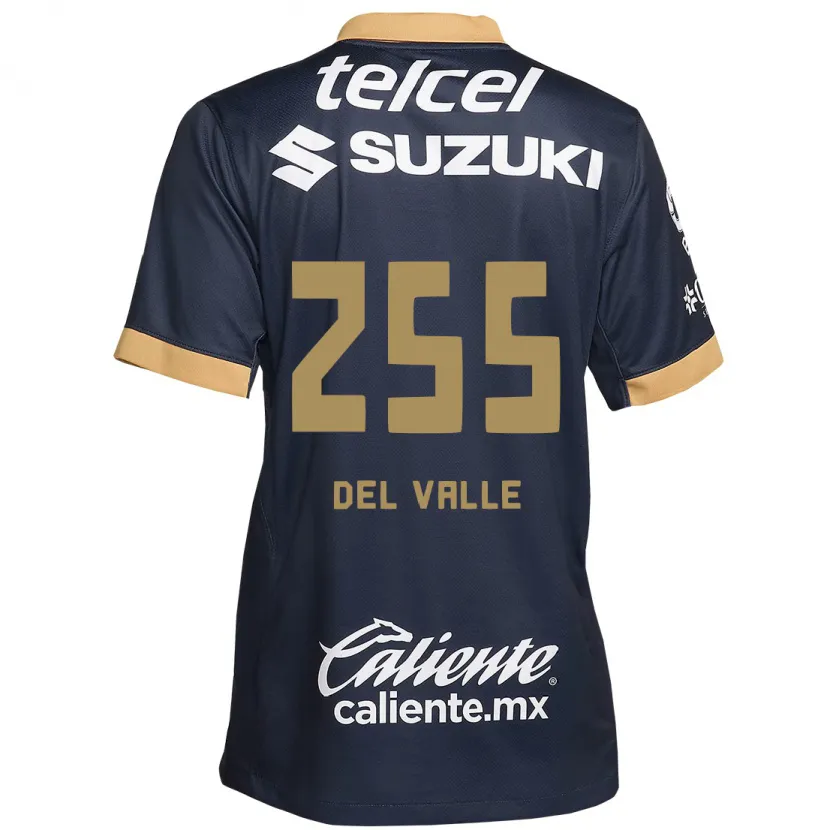 Danxen Bambino Maglia Yonathan Del Valle #255 Ossidiana Oro Bianco Kit Gara Away 2024/25 Maglietta