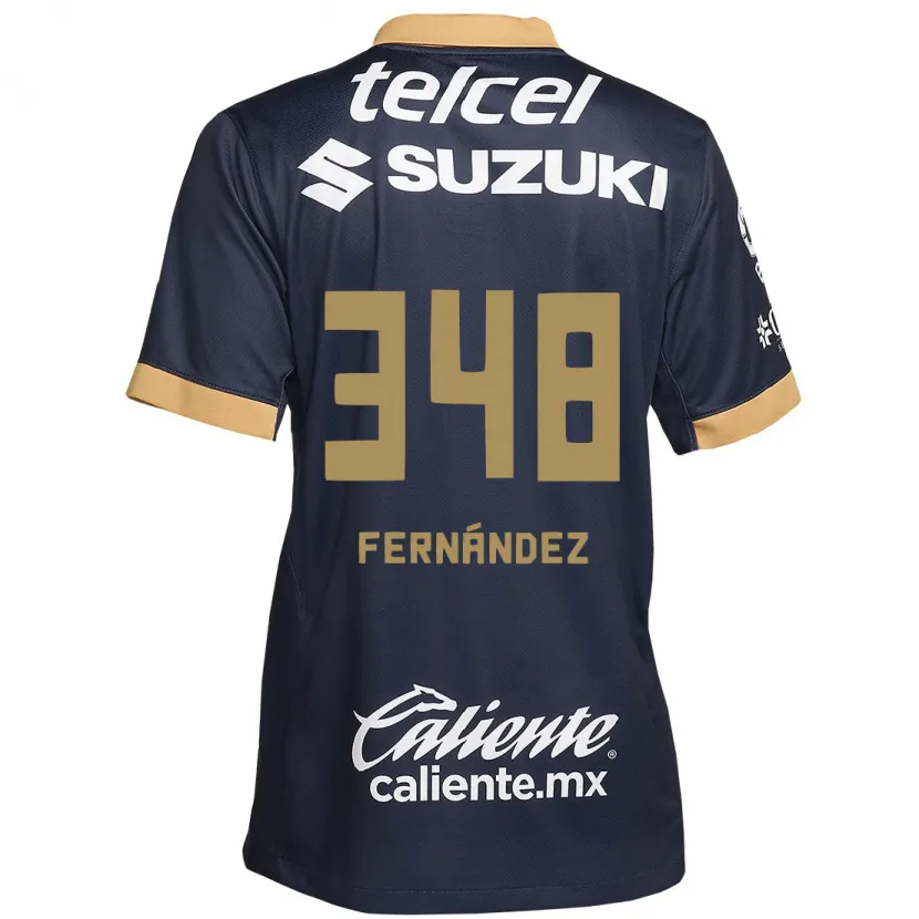 Danxen Bambino Maglia Yerik Fernández #348 Ossidiana Oro Bianco Kit Gara Away 2024/25 Maglietta