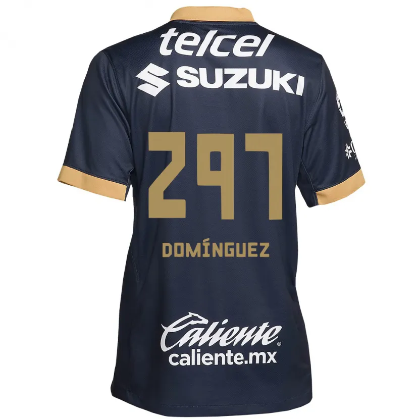 Danxen Bambino Maglia Julio Domínguez #297 Ossidiana Oro Bianco Kit Gara Away 2024/25 Maglietta