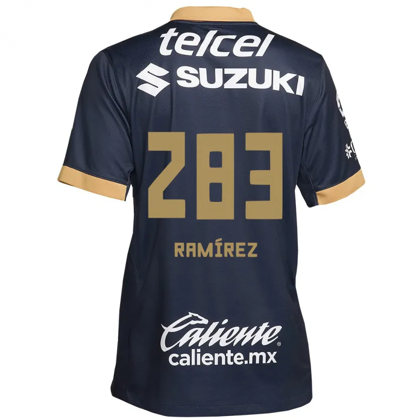 Danxen Bambino Maglia Dennis Ramírez #283 Ossidiana Oro Bianco Kit Gara Away 2024/25 Maglietta