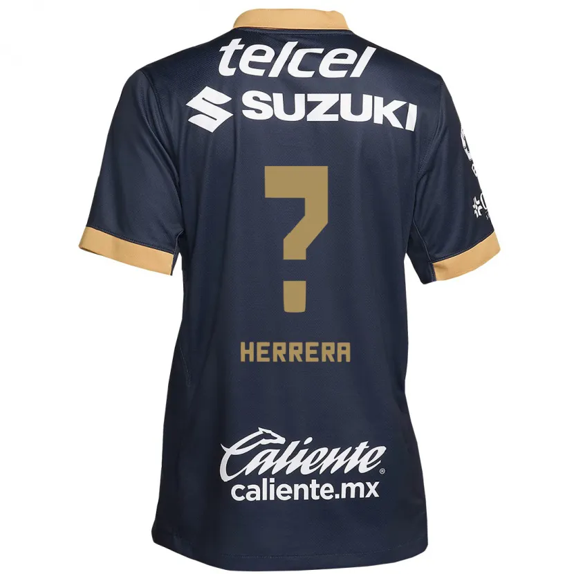 Danxen Bambino Maglia José Herrera #0 Ossidiana Oro Bianco Kit Gara Away 2024/25 Maglietta