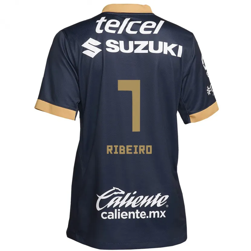 Danxen Bambino Maglia Stephanie Ribeiro #7 Ossidiana Oro Bianco Kit Gara Away 2024/25 Maglietta