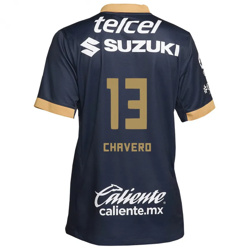 Danxen Bambino Maglia Paola Chavero #13 Ossidiana Oro Bianco Kit Gara Away 2024/25 Maglietta