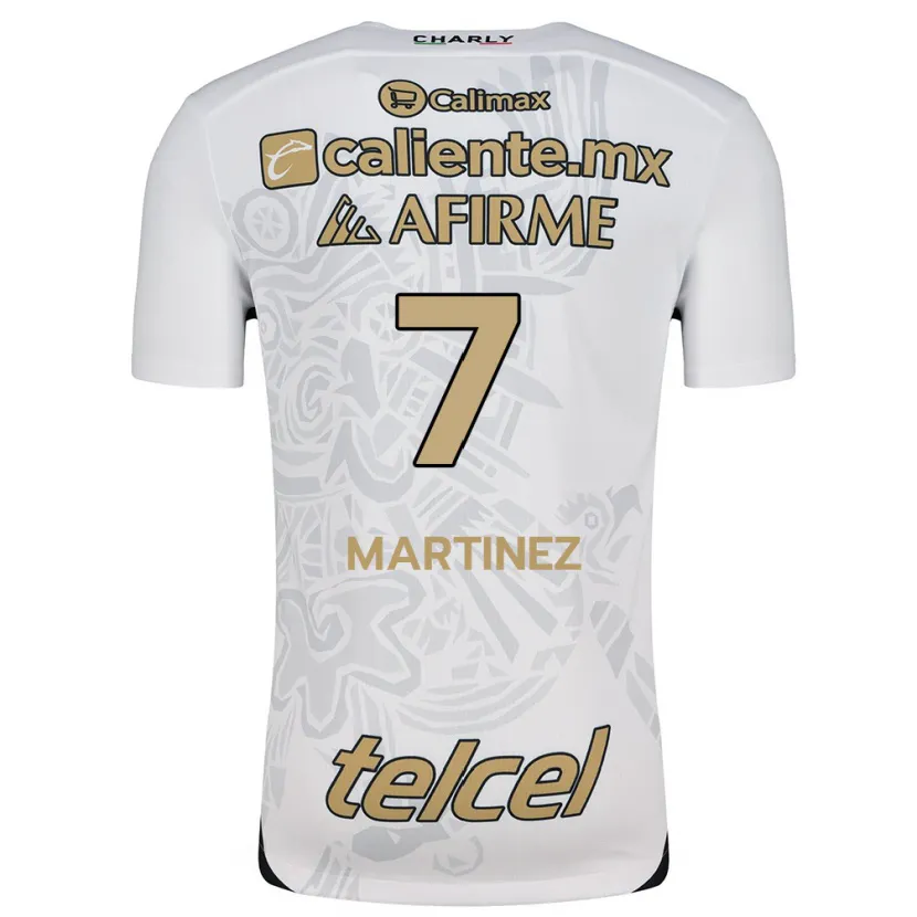 Danxen Bambino Maglia Alejandro Martínez #7 Bianco Nero Kit Gara Away 2024/25 Maglietta
