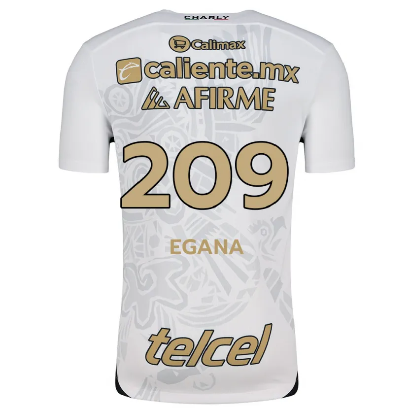 Danxen Bambino Maglia Arath Egaña #209 Bianco Nero Kit Gara Away 2024/25 Maglietta