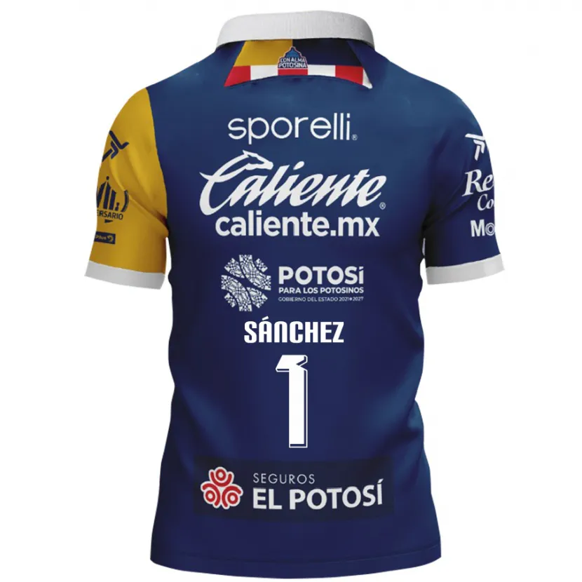Danxen Bambino Maglia Andrés Sánchez #1 Blu Giallo Kit Gara Away 2024/25 Maglietta