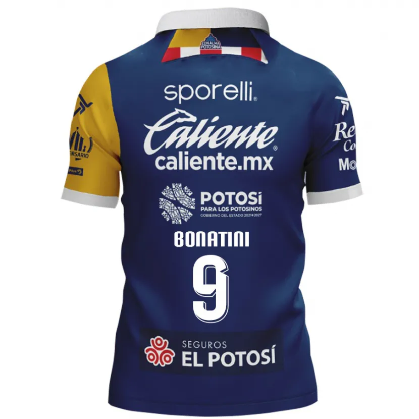 Danxen Bambino Maglia Léo Bonatini #9 Blu Giallo Kit Gara Away 2024/25 Maglietta