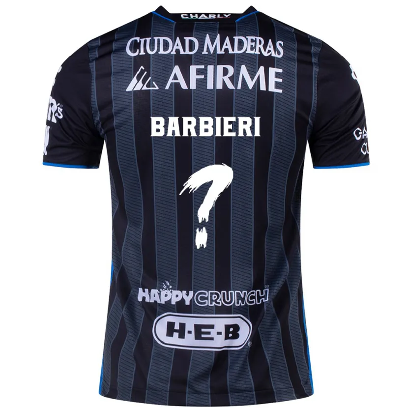 Danxen Bambino Maglia Miguel Barbieri #0 Bianco Nero Kit Gara Away 2024/25 Maglietta