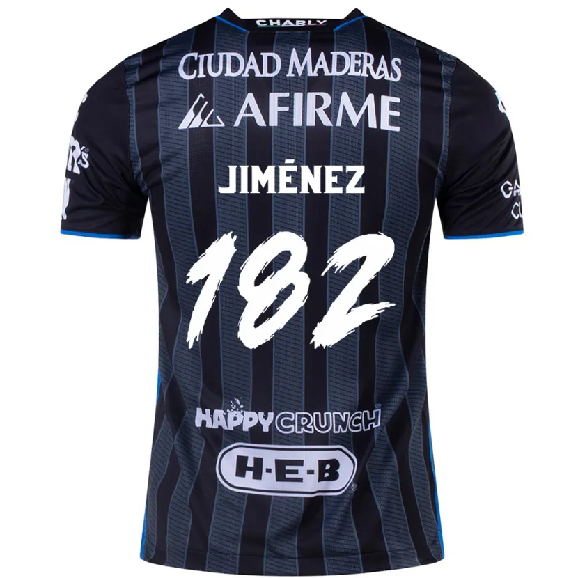 Danxen Bambino Maglia Carlos Jiménez #182 Bianco Nero Kit Gara Away 2024/25 Maglietta