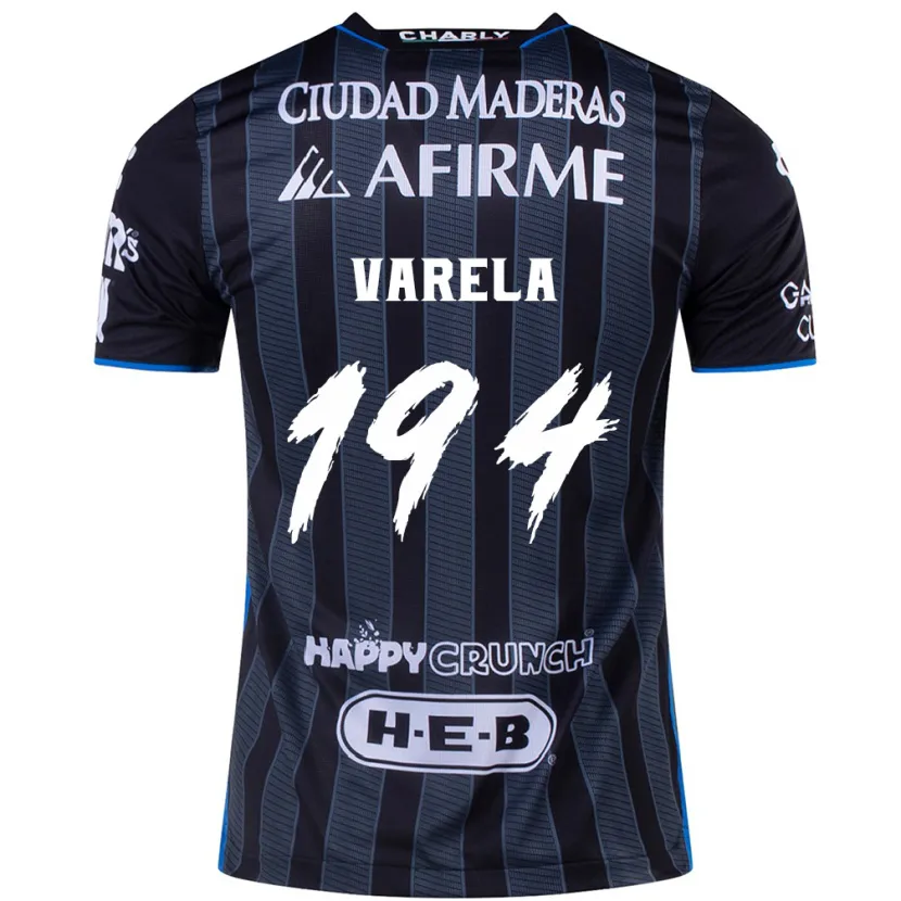 Danxen Bambino Maglia José Varela #194 Bianco Nero Kit Gara Away 2024/25 Maglietta