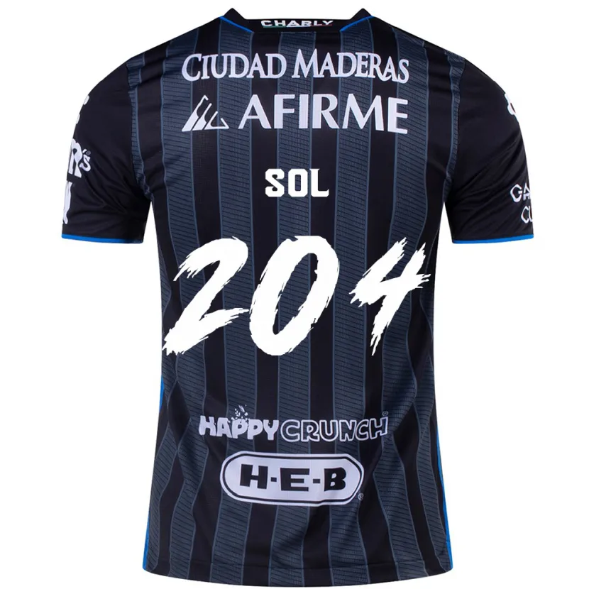 Danxen Bambino Maglia Martín Sol #204 Bianco Nero Kit Gara Away 2024/25 Maglietta