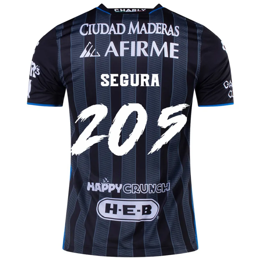 Danxen Bambino Maglia Mathías Segura #205 Bianco Nero Kit Gara Away 2024/25 Maglietta
