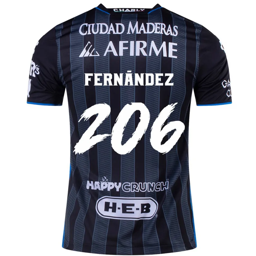 Danxen Bambino Maglia Erik Fernández #206 Bianco Nero Kit Gara Away 2024/25 Maglietta
