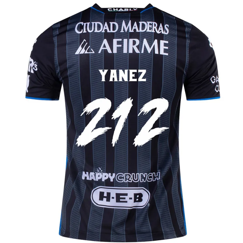Danxen Bambino Maglia Sebastián Yánez #212 Bianco Nero Kit Gara Away 2024/25 Maglietta