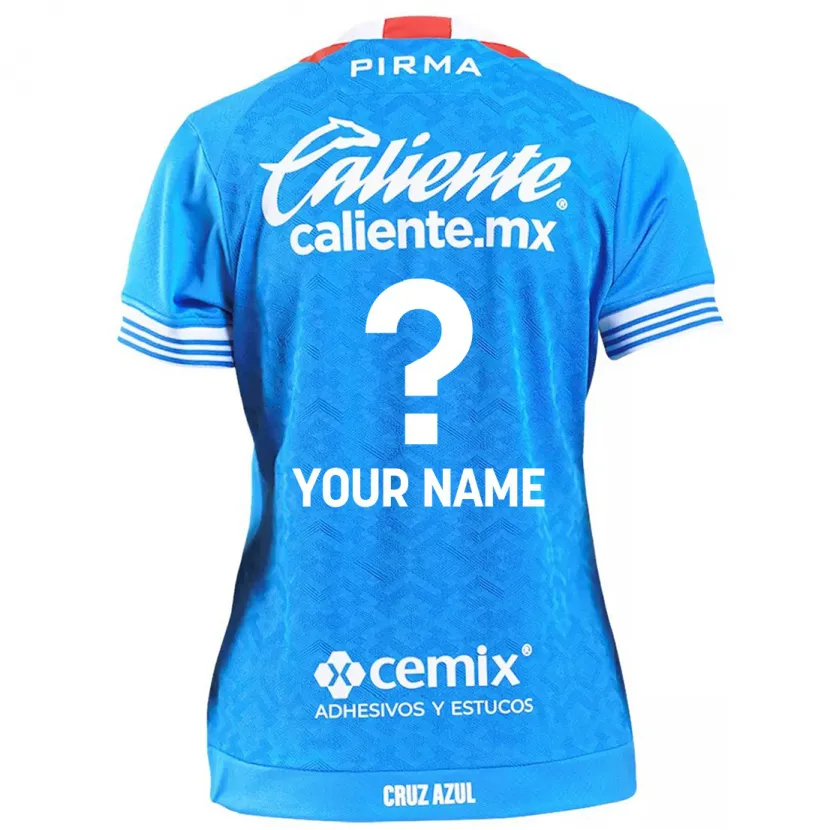 Danxen Uomo Maglia Il Tuo Nome #0 Cielo Blu Kit Gara Home 2024/25 Maglietta