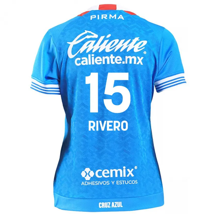 Danxen Uomo Maglia Ignacio Rivero #15 Cielo Blu Kit Gara Home 2024/25 Maglietta