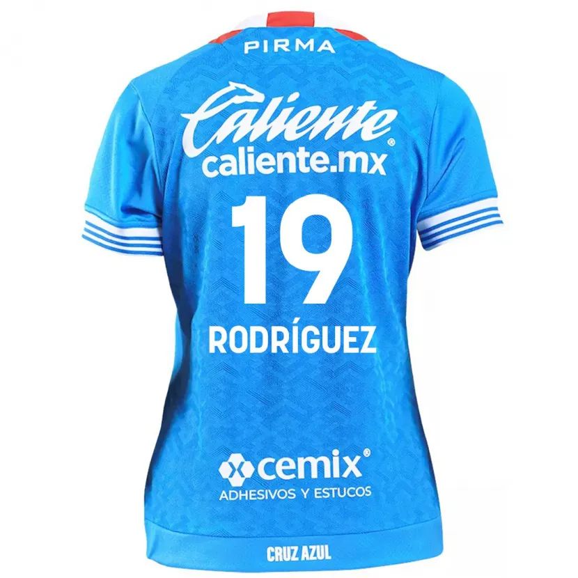 Danxen Uomo Maglia Carlos Rodríguez #19 Cielo Blu Kit Gara Home 2024/25 Maglietta