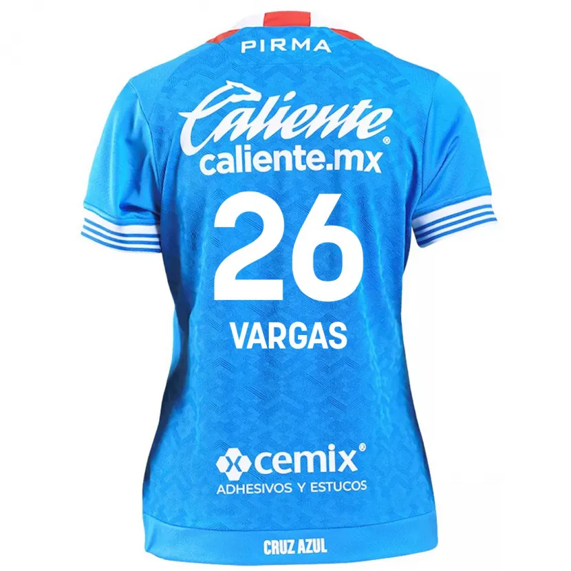 Danxen Uomo Maglia Carlos Vargas #26 Cielo Blu Kit Gara Home 2024/25 Maglietta