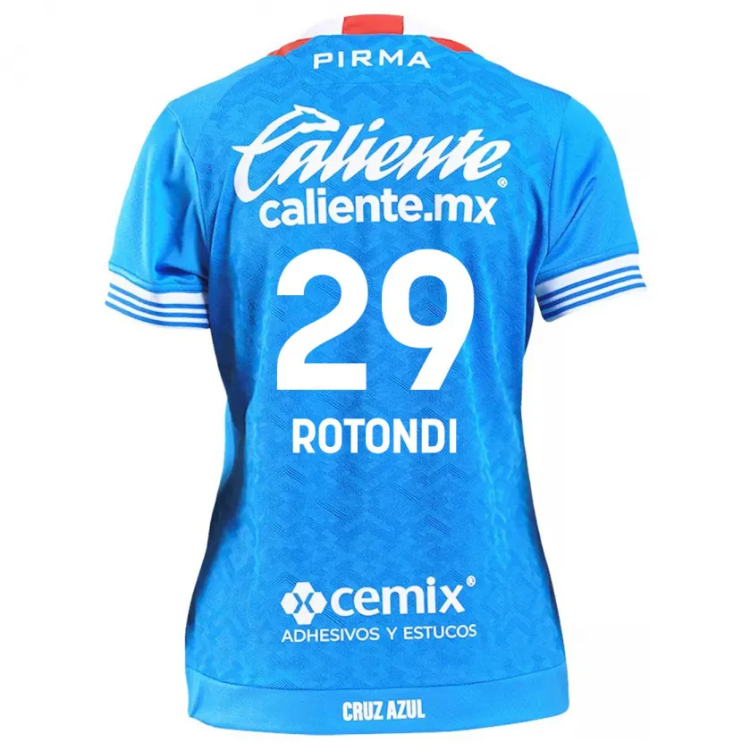 Danxen Uomo Maglia Carlos Rotondi #29 Cielo Blu Kit Gara Home 2024/25 Maglietta