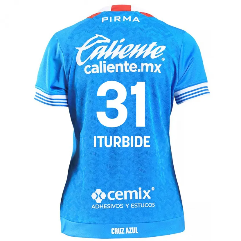 Danxen Uomo Maglia Luis Iturbide #31 Cielo Blu Kit Gara Home 2024/25 Maglietta