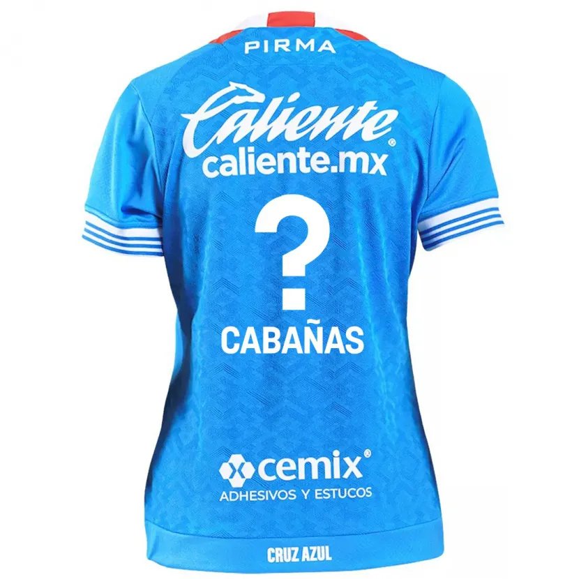 Danxen Uomo Maglia Alfredo Cabañas #0 Cielo Blu Kit Gara Home 2024/25 Maglietta