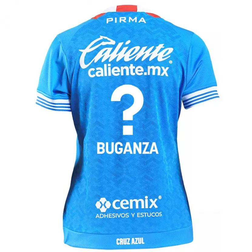 Danxen Uomo Maglia Franco Buganza #0 Cielo Blu Kit Gara Home 2024/25 Maglietta