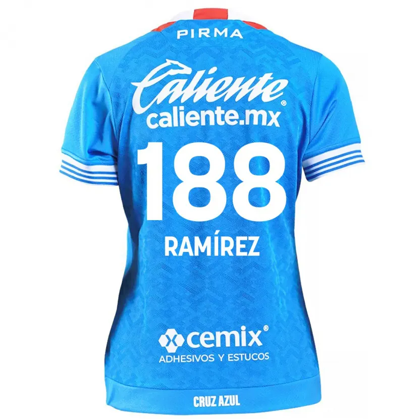 Danxen Uomo Maglia Diego Ramírez #188 Cielo Blu Kit Gara Home 2024/25 Maglietta