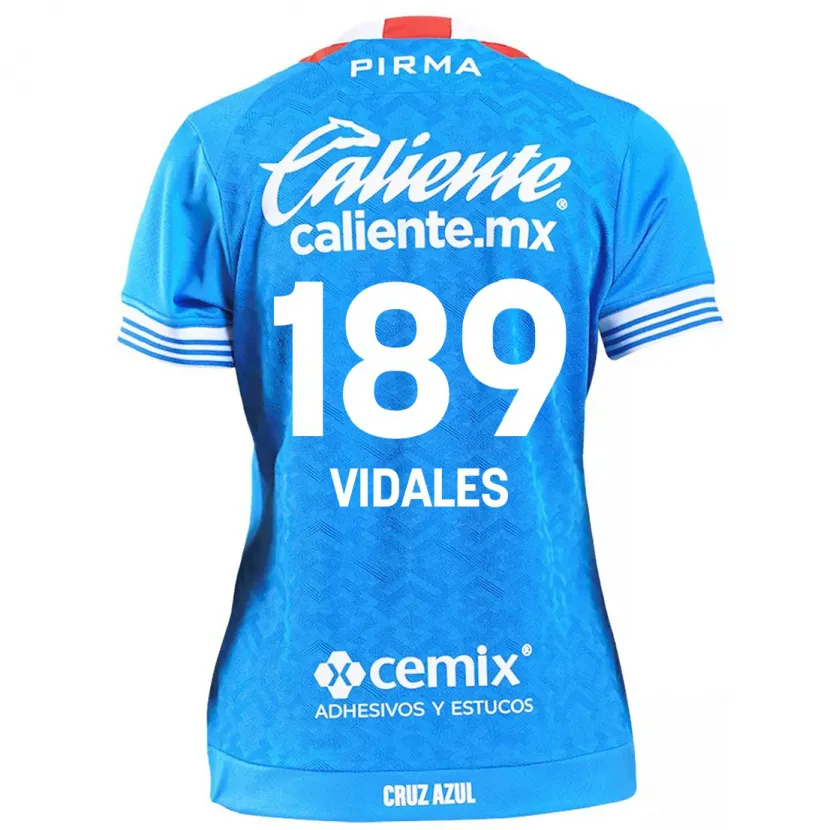 Danxen Uomo Maglia Álvaro Vidales #189 Cielo Blu Kit Gara Home 2024/25 Maglietta