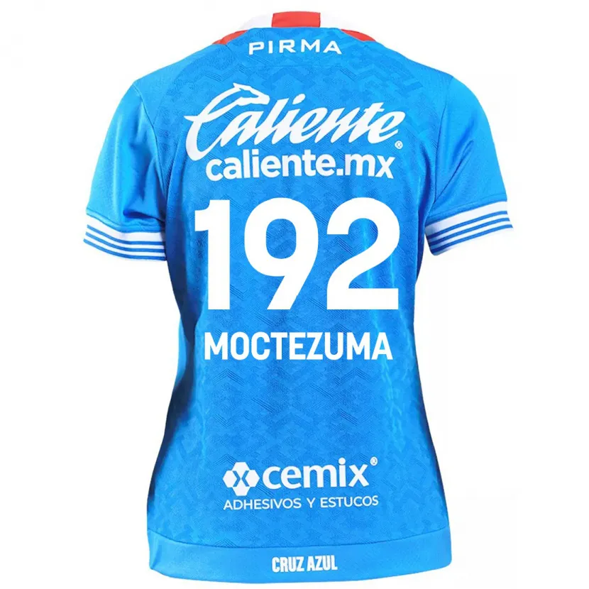 Danxen Uomo Maglia Brayan Moctezuma #192 Cielo Blu Kit Gara Home 2024/25 Maglietta