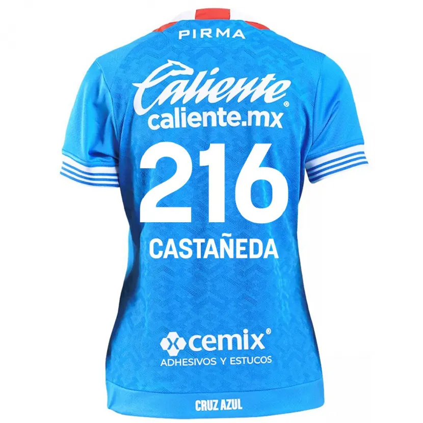 Danxen Uomo Maglia Ian Castañeda #216 Cielo Blu Kit Gara Home 2024/25 Maglietta