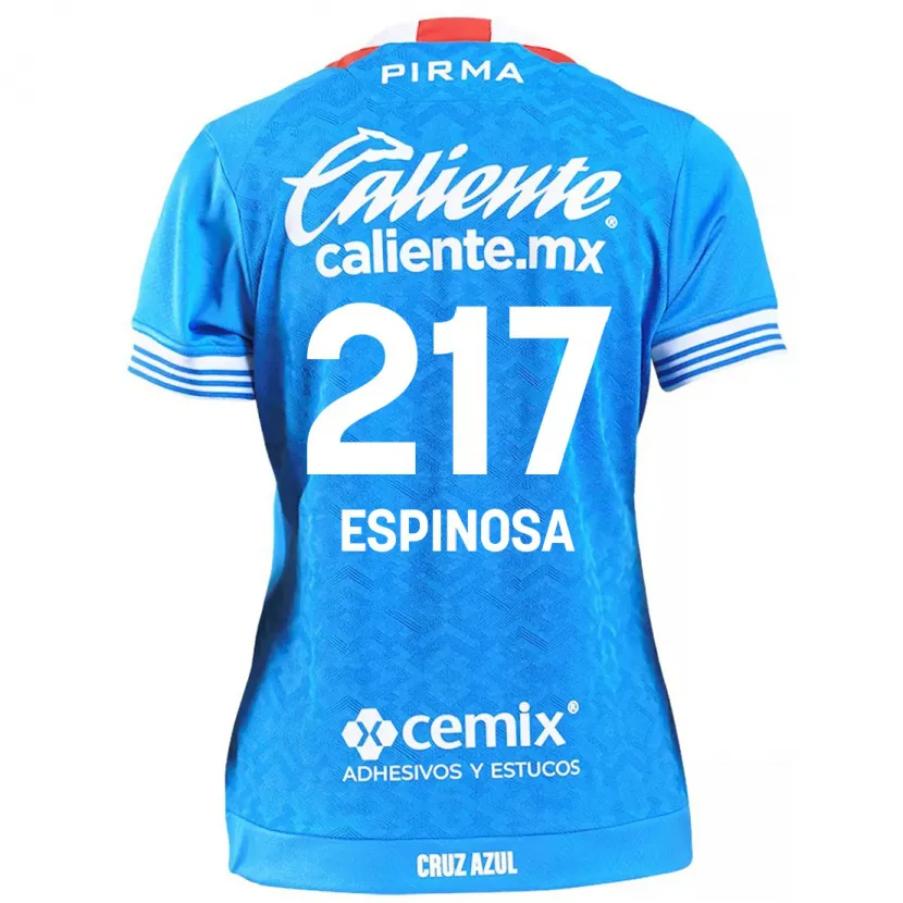 Danxen Uomo Maglia Samuel Espinosa #217 Cielo Blu Kit Gara Home 2024/25 Maglietta