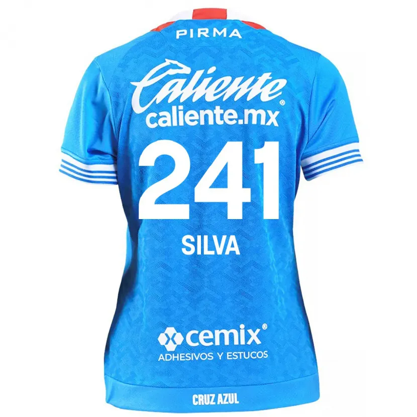 Danxen Uomo Maglia Iván Silva #241 Cielo Blu Kit Gara Home 2024/25 Maglietta