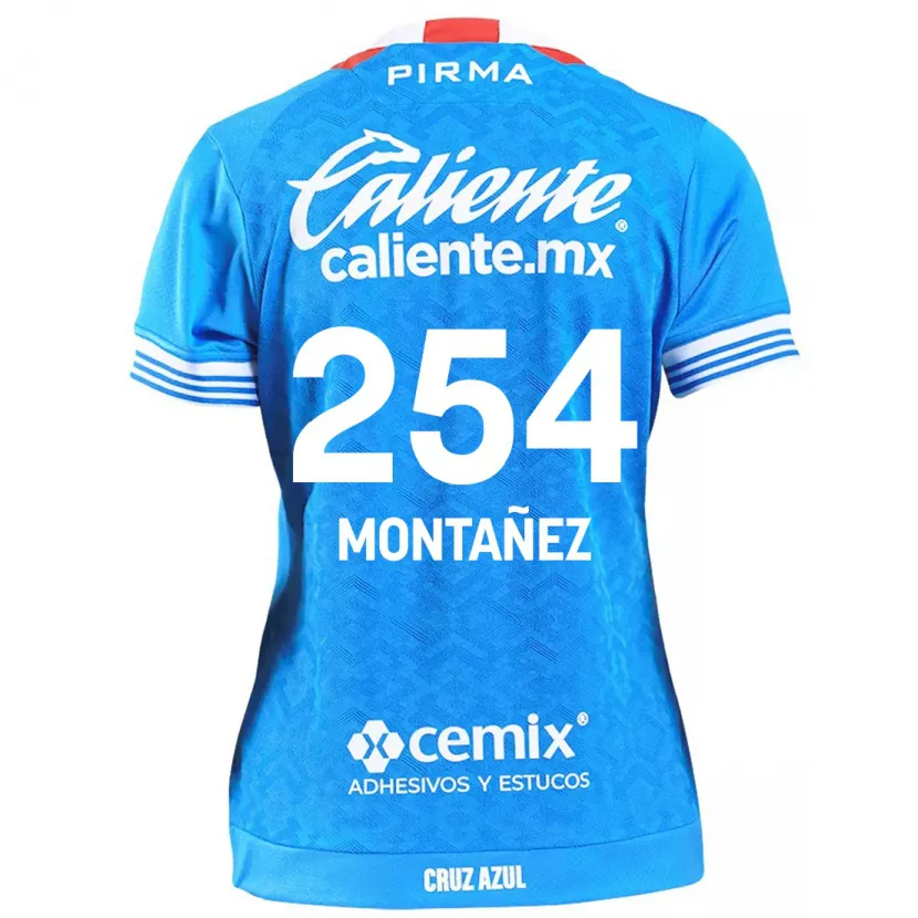 Danxen Uomo Maglia Humberto Montañez #254 Cielo Blu Kit Gara Home 2024/25 Maglietta