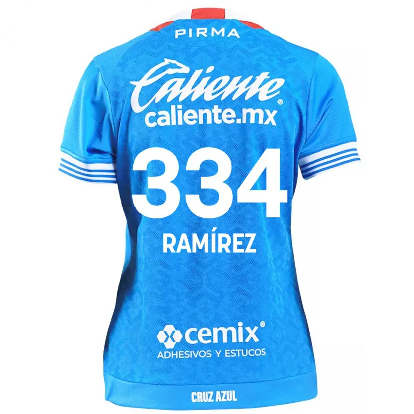 Danxen Uomo Maglia Mauricio Ramírez #334 Cielo Blu Kit Gara Home 2024/25 Maglietta