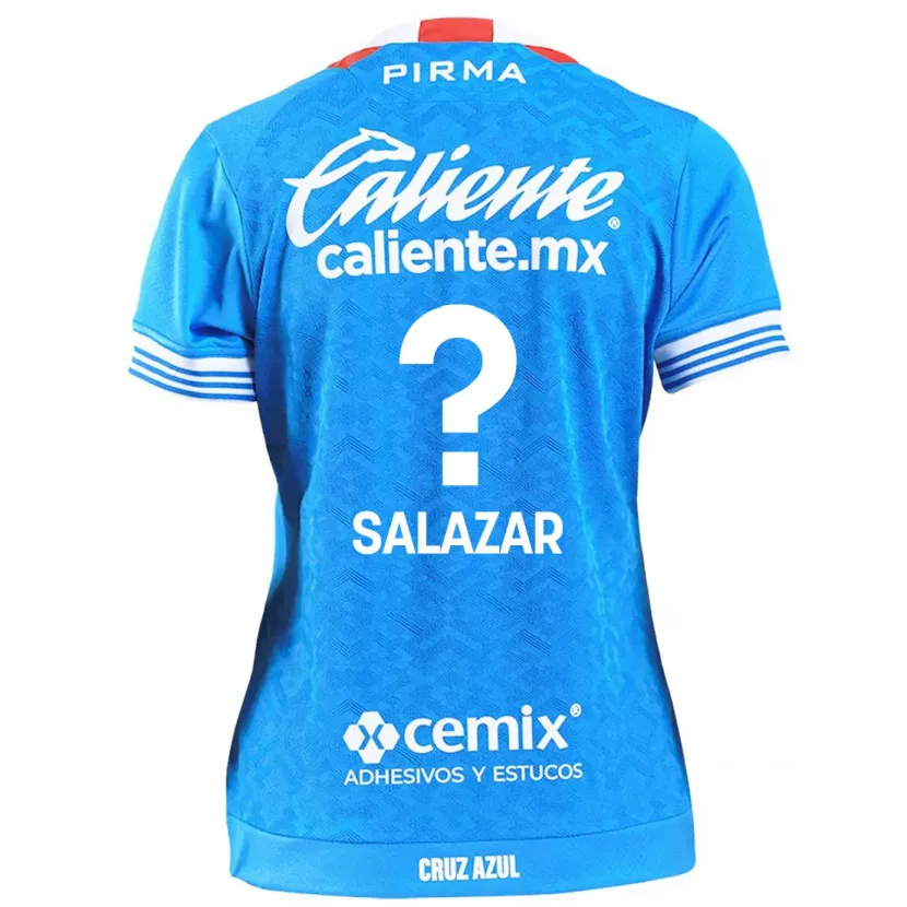 Danxen Uomo Maglia Fernando Salazar #0 Cielo Blu Kit Gara Home 2024/25 Maglietta