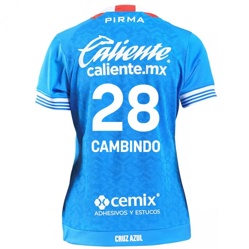 Danxen Uomo Maglia Diber Cambindo #28 Cielo Blu Kit Gara Home 2024/25 Maglietta