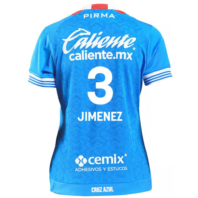 Danxen Uomo Maglia Jaiber Jimenez #3 Cielo Blu Kit Gara Home 2024/25 Maglietta