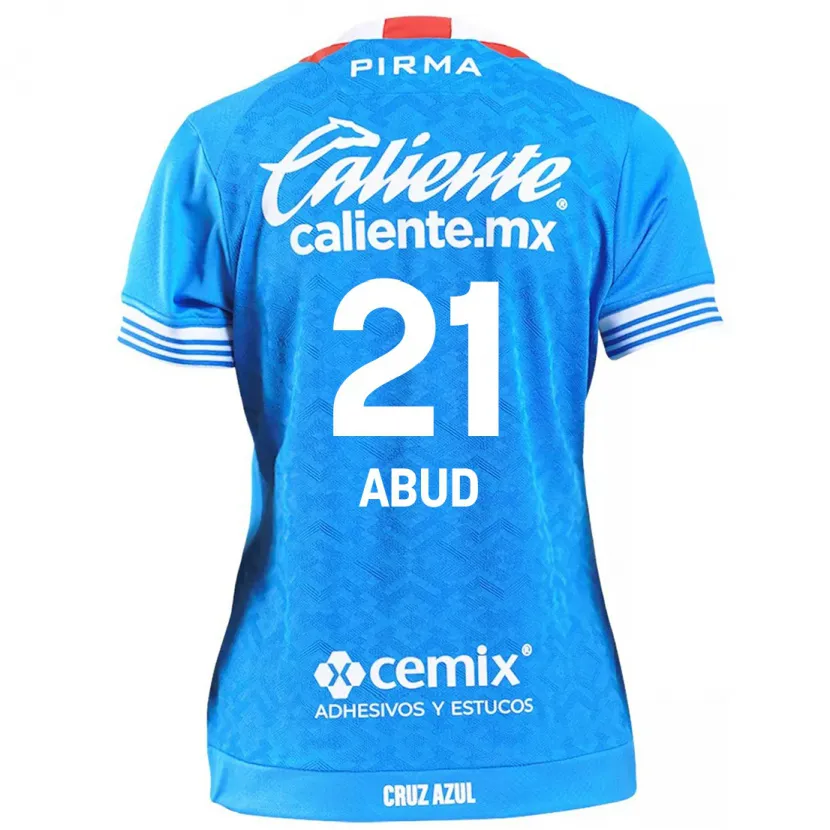 Danxen Uomo Maglia Karime Abud #21 Cielo Blu Kit Gara Home 2024/25 Maglietta